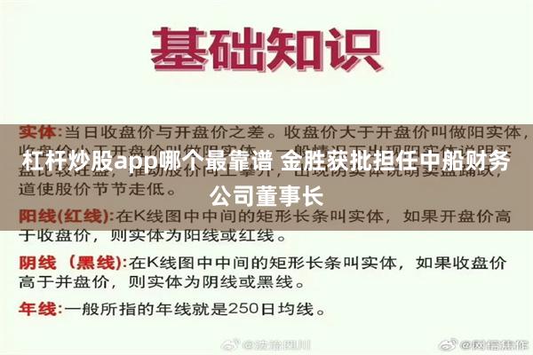 杠杆炒股app哪个最靠谱 金胜获批担任中船财务公司董事长